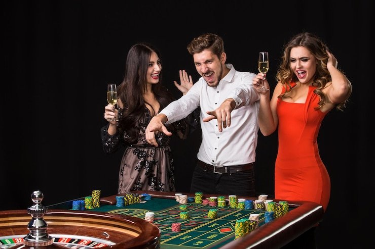 Tampilan permainan slots dan casino gaya hidup di device